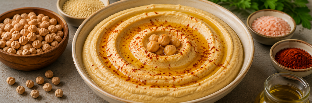 Homemade Hummus Recipe | Authentic Chickpea Hummus from Scratch
