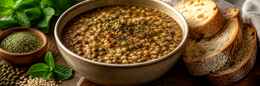 Green Lentil &amp; Barley Stew Recipe | Healthy Lentil and Barley Soup