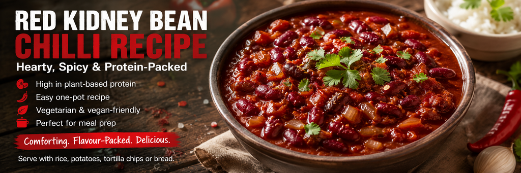 Red Kidney Bean Chilli Recipe | Easy Vegetarian Bean Chilli