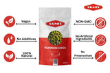 Aksoy Pumpkin Seeds 1KG AA Raw High Grade Premium Quality, GMO-Free & Vegan High in Protein & Fiber, Perfect for Snacking, Baking, Salads, Healthy Recipes & More (Packaging May Vary) - Aksoy UK