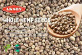 Aksoy Hemp Seeds A Great Choice For Natural Flavor And Nutrients! Perfect For Smoothies, Salads, Yogurt, Soups, Baked Goods, Snacks, And More