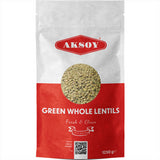 Aksoy Green Whole Lentils Whole Dried Green Lentils for Cooking Soups, Stews, Salads, and Dips, Great for Vegan and Vegetarian Recipes, No Additives or Preservatives