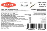 Fine Brown Bulgur Traditional Taste, Naturally Whole Wheat Flavor For Your Kitchen. Perfect For Pilaf, Soups, Salads, Side Dishes And More - Aksoy UK