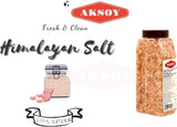 Aksoy Pink Himalayan Salt Fine Grain Premium Quality, GMO Free, Supreme Quality Chemical Free, Vegan, Fine Grain All-Natural Salt, Triple-Washed in Spring Water
