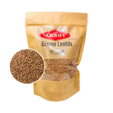 dried brown lentils