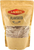Aksoy Brown Whole Flaxseed Premium Quality, Batch Tested for Purity, 100% Raw, Non-GMO, Sproutable Superfood Perfect for Keto and Low-Carb Diets
