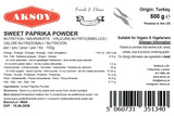 Aksoy Antep Sweet Paprika Powder Perfect for Spicing Up Dishes, Soups, Sauces & Marinades, Non-GMO, Aromatic, Ideal for Mediterranean & Turkish Recipes, Rich in Flavor