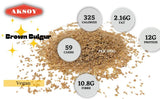 brown cracked wheat