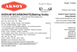 Baking Soda (Sodium Bicarbonate) JAR - Aksoy UK