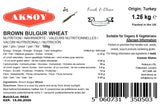Aksoy Brown Bulgur Wheat Whole Grain, Ideal for Pilafs, Salads & Side Dishes, Versatile & Delicious | Vegan, Non-GMO, No Artificial Additives - Aksoy UK