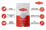 Aksoy Epsom Salt 1kg to 25kg Bag of Food Grade Magnesium Sulphate for Bathing, Household Use & Gardening – Pure Magnesium Sulphate FCC Certified (Packaging May Vary) - Aksoy UK
