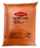 Red Split Lentils Natural, High in Fiber and Protein, Ideal for Soups, Main Dishes and More, Easy to Cook and Perfect for Every Meal - Aksoy UK