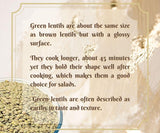 Aksoy Green Whole Lentils Whole Dried Green Lentils for Cooking Soups, Stews, Salads, and Dips, Great for Vegan and Vegetarian Recipes, No Additives or Preservatives