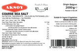 Coarse Sea Salt - Aksoy UK