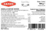 Nigella Sativa Seeds - Aksoy UK