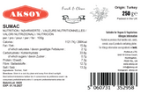 Aksoy Premium Ground Sumac 250gr - Aksoy UK