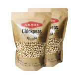 Aksoy Dried Chickpeas 10-12mm XL Natural, Nutritious and High in Protein, Perfect for Soups, Main Dishes, Hummus and Salads