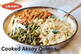 Aksoy White Quinoa Whole Grain Quinoa - Ready to Cook Food for Oats and Seeds Recipes - Healthy Meal with Vitamins and Protein