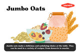 Jumbo Oats Premium Quality, 100% Wholegrain Rolled Oats, High in Fiber and Protein, Vegan Friendly, Ideal for Breakfast, Smoothies, Baking, and Meal Prep