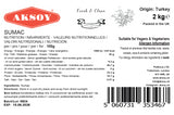 Aksoy Premium Ground Sumac Perfect for Seasoning, Salads, Meat Dishes & Dressings Non-GMO, Tangy & Aromatic, Ideal for Mediterranean & Middle Eastern Cuisine