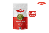 Aksoy Pumpkin Seeds 1KG AA Raw High Grade Premium Quality, GMO-Free & Vegan High in Protein & Fiber, Perfect for Snacking, Baking, Salads, Healthy Recipes & More (Packaging May Vary) - Aksoy UK