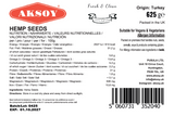 Aksoy Hemp Seeds A Great Choice For Natural Flavor And Nutrients! Perfect For Smoothies, Salads, Yogurt, Soups, Baked Goods, Snacks, And More - Aksoy UK