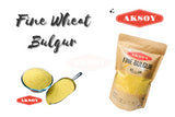 Aksoy Fine Bulgur (for Salads & Meatballs koftelik) – Ideal for Salads Like Tabbouleh, Meatballs (Kofta), Stuffed Dishes, and More – Smooth Texture Perfect for Blending with Spices and Herbs - Aksoy UK