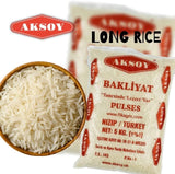 Aksoy Long Grain Rice 10KG,100% Natural and Premium Quality long rice, Premium Quality, Ideal for Fluffy Rice Dishes, Perfect for Everyday Cooking, Vegan & Vegetarian-Friendly