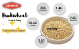 Aksoy Buckwheat (Raw & Whole) Hulled Buckwheat Groats – Raw, Vegan & Non-GMO | Great for Porridge, Salads, Granola Bars, Baking & More | Whole Grain Alternative to Rice - Aksoy UK