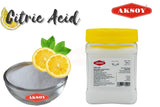 Aksoy Citric Acid Food Grade Non-GMO, Anhydrous, Make Your Own BathBomb, No Additives, Sour Drinks, Household Cleaning with Citric Acid Powder - Aksoy UK