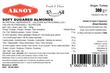 Aksoy Sugared Almonds Crunchy & Sweet Candy-Coated Nuts, Perfect for Snacking, Parties, Desserts & Gifting, Non-GMO, Fruity & Delicious - Aksoy UK