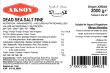Dead Sea Salt Fine - Aksoy UK