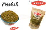 Aksoy Freekeh - Green Cracked Wheat Nutritious and Natural Grain Option with High Fiber Content, Perfect for Soups, Pilafs, and Salads – A Delicious and Wholesome Choice