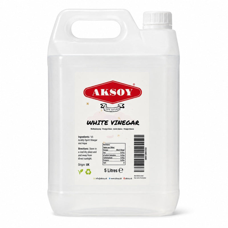 Aksoy White Vinegar Ideal for Cleaning, Pickling, Marinating, Cooking & Natural Weed Control – Multi-Purpose, Descaling & Odour Removal - Aksoy UK
