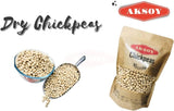 Aksoy Dried Chickpeas 10-12mm XL Natural, Nutritious and High in Protein, Perfect for Soups, Main Dishes, Hummus and Salads