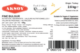 Aksoy Fine Bulgur (for Salads & Meatballs koftelik) – Ideal for Salads Like Tabbouleh, Meatballs (Kofta), Stuffed Dishes, and More – Smooth Texture Perfect for Blending with Spices and Herbs - Aksoy UK
