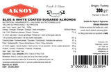 Aksoy Sugared Almonds Crunchy & Sweet Candy-Coated Nuts, Perfect for Snacking, Parties, Desserts & Gifting, Non-GMO, Fruity & Delicious - Aksoy UK