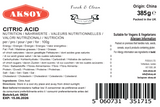 Aksoy Citric Acid - Aksoy UK