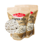 Aksoy Roasted Salted White Pumpkin Seeds Crunchy Snack, Rich in Flavor, Ideal for Sharing, Freshly Packed, Premium Taste Pumpkin Seeds