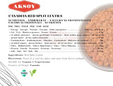 Aksoy Canadian Red Split Lentils  Natural, High in Fiber and Protein, Ideal for Soups, Main Dishes, and More, Easy to Cook and Perfect for Every Meal - Aksoy UK