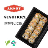 Aksoy Premium Sushi Rice Japanese-Style Short Grain, Perfectly Sticky Texture, Non-GMO & Aromatic, Ideal for Sushi, Rice Dishes, Rolls & Asian Cuisine