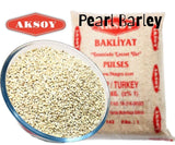 Aksoy Pearl Barley Perfect for Soups, Salads, Pilafs & Stews, Non-GMO, High in Fiber & Protein, Ideal for Plant-Based & Mediterranean Dishes