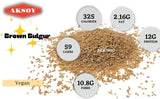 Aksoy Brown Bulgur Wheat Whole Grain, Ideal for Pilafs, Salads & Side Dishes, Versatile & Delicious | Vegan, Non-GMO, No Artificial Additives - Aksoy UK