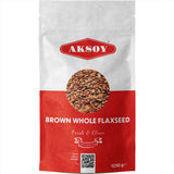 Aksoy Brown Whole Flaxseed Premium Quality, Batch Tested for Purity, 100% Raw, Non-GMO, Sproutable Superfood Perfect for Keto and Low-Carb Diets