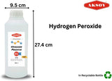 Aksoy Hydrogen Peroxide 1.5L for Cleaning, Disinfecting, Bleaching, Stain Removal, Surface Sanitizing, Odor Eliminating, Laundry Use, Kitchen, Bathroom, and Multi-Purpose Cleaning - Aksoy UK