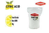Aksoy Citric Acid Food Grade Non-GMO, Anhydrous, Make Your Own BathBomb, No Additives, Sour Drinks, Household Cleaning with Citric Acid Powder - Aksoy UK