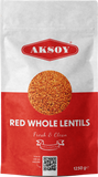 Aksoy Red Whole Lentils Perfect for Soups, Stews, Salads & Vegan Dishes, Non-GMO, High in Protein & Fiber, Great for Plant-Based Meals & Meal Prep, Versatile & Easy to Cook - Aksoy UK