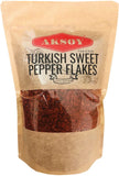Aksoy Turkish Sweet Pepper Flakes Mild, Sweet & Flavorful, Perfect for Cooking, Seasoning, Garnishing & Enhancing Dishes