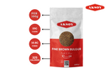 Fine Brown Bulgur Traditional Taste, Naturally Whole Wheat Flavor For Your Kitchen. Perfect For Pilaf, Soups, Salads, Side Dishes And More - Aksoy UK
