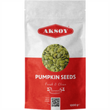 Aksoy Pumpkin Seeds 1KG AA Raw High Grade Premium Quality, GMO-Free & Vegan High in Protein & Fiber, Perfect for Snacking, Baking, Salads, Healthy Recipes & More (Packaging May Vary) - Aksoy UK
